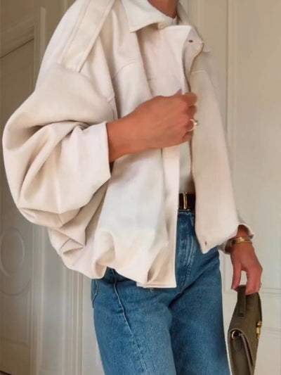 Oversized Batwing Wool Jacket