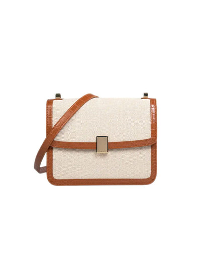 Minimalist Canvas Crossbody Shoulder Bag for Women