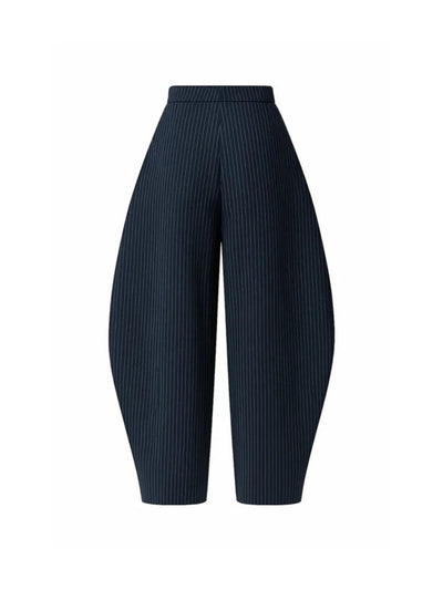 Chic Retro Striped Wide Leg Pants Set