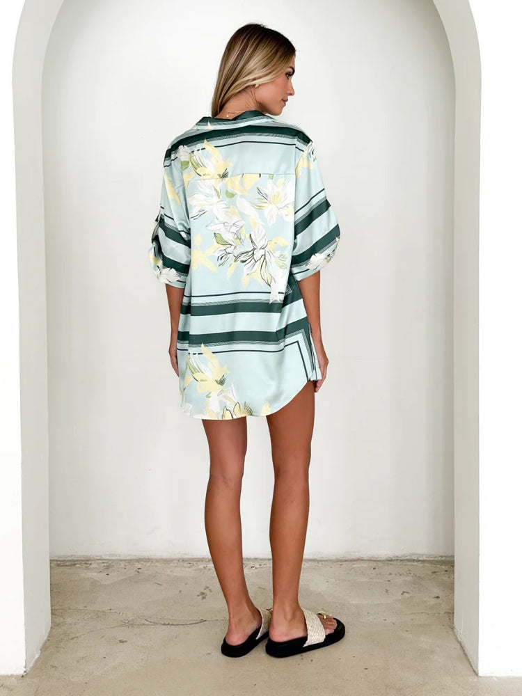 Printed Shirt & Shorts Set