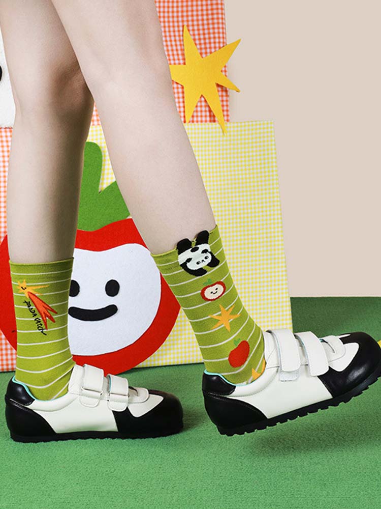 Cartoon Panda Pattern Socks