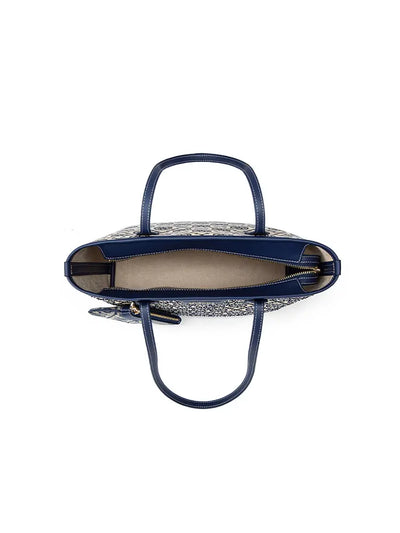 Jacquard Star Rhinestone Tote Bag