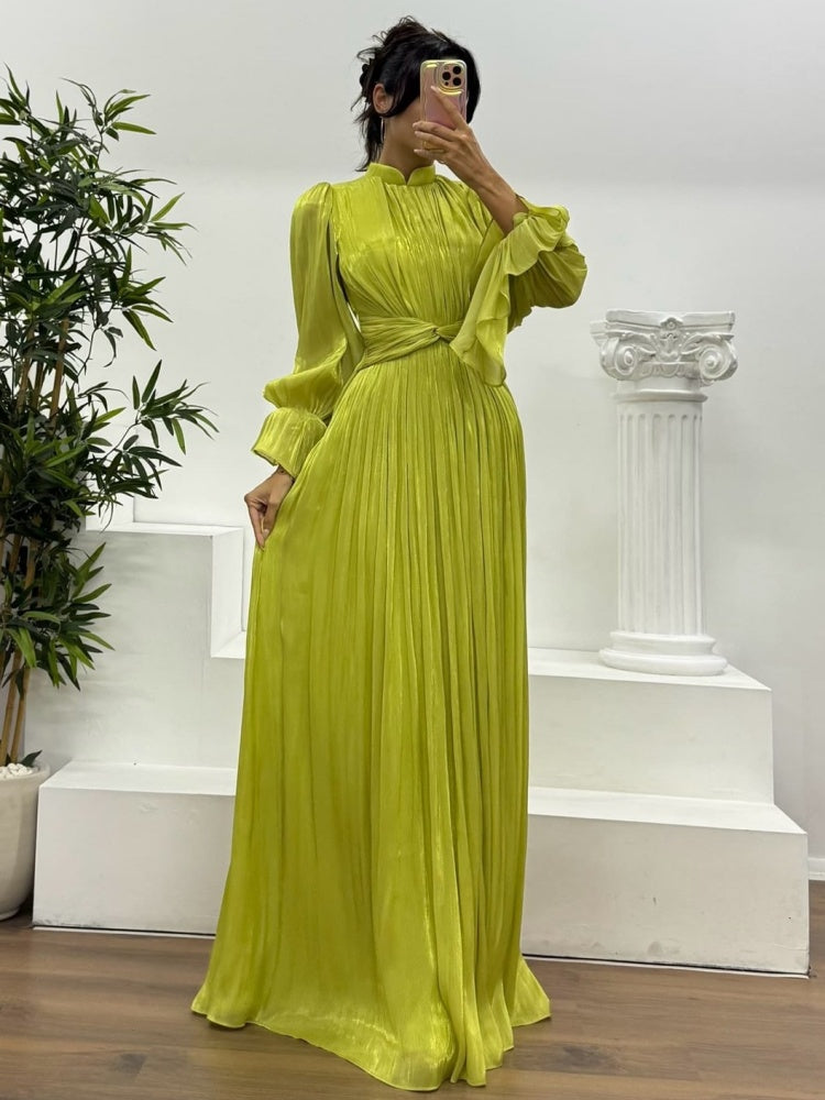 French  Inspired  Waist  Maxi Dress