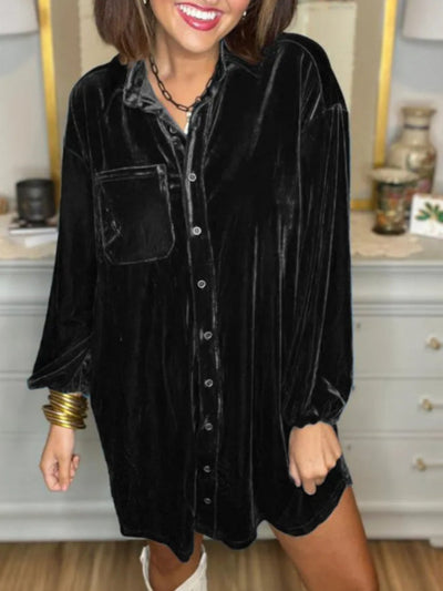 Casual Loose Shirt Dress