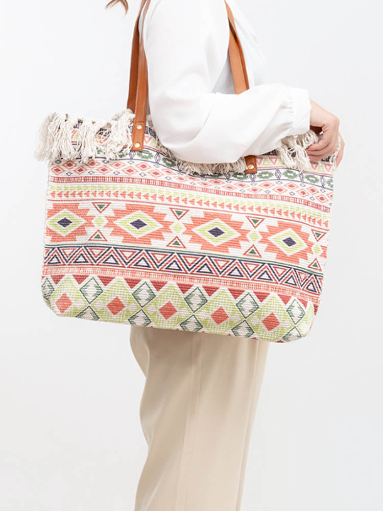 Canvas Printed Shoulder Bag