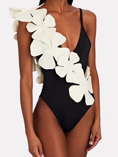 Tie Fresh Floral Swimsuit Set