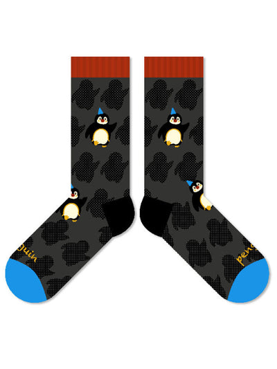 Cute Cartoon Penguin Polka Dot Socks