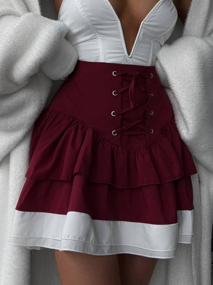 Tiered Ruffle Skirt Set