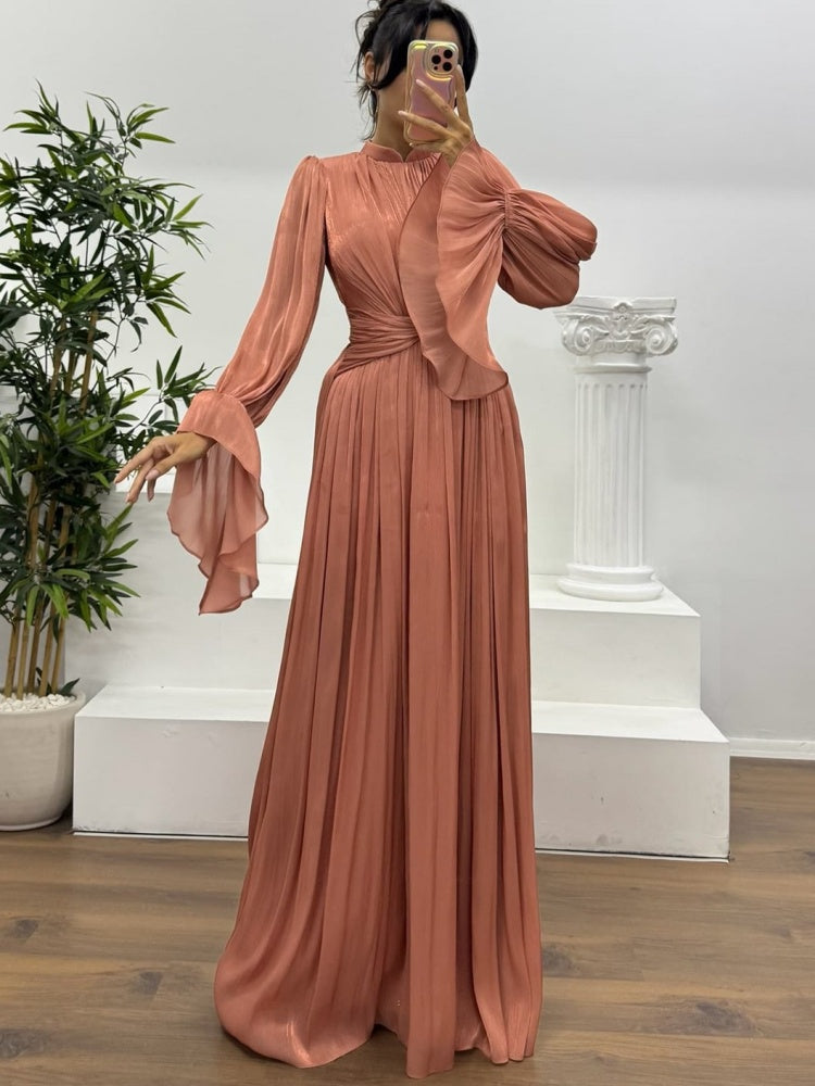 French  Inspired  Waist  Maxi Dress