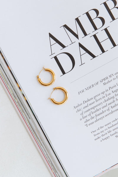 18K Gold Plated Pierce Of Your Heart Earrings