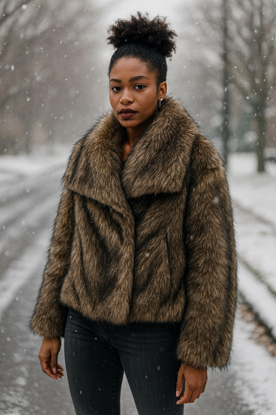 Nordic Plush Faux Fur Jacket