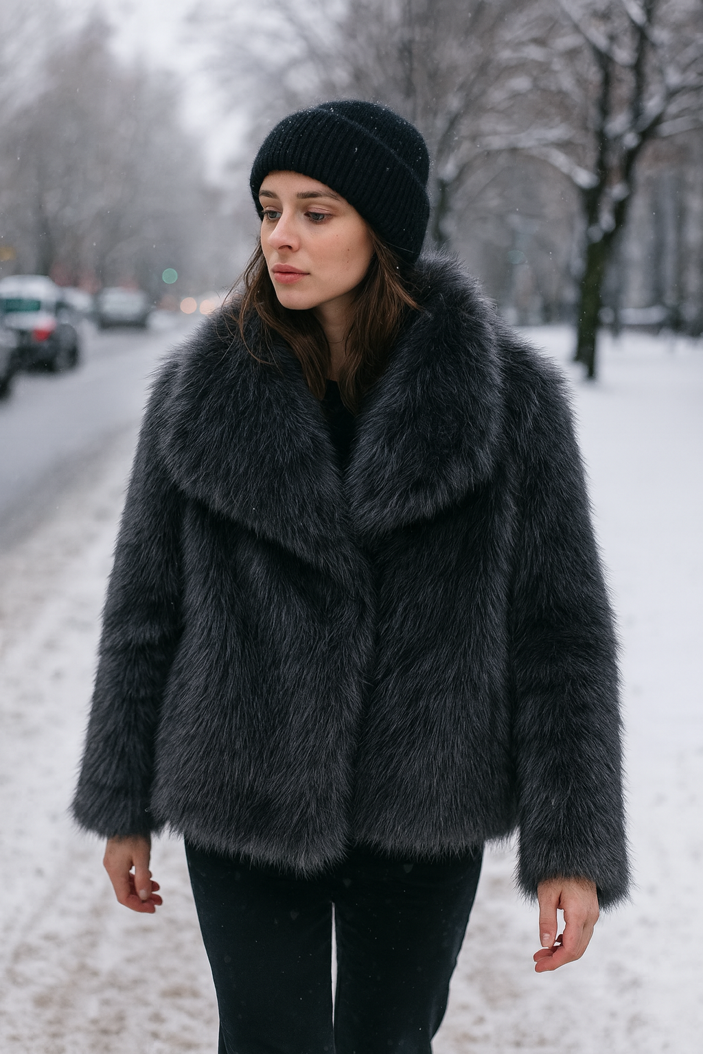 Nordic Plush Faux Fur Jacket