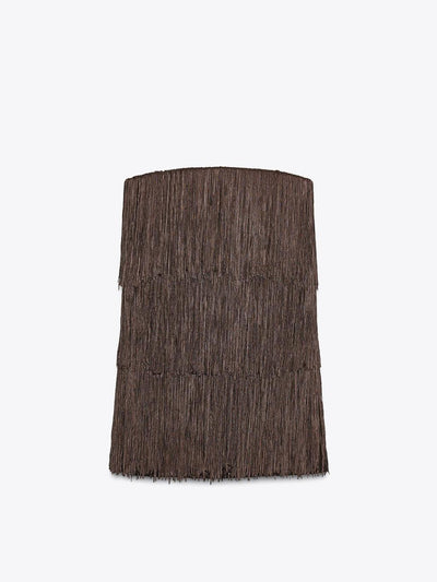 Strapless Fringe Mini Dress