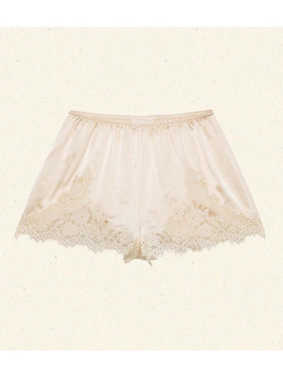 LaceTrimmed Satin Pajama Set