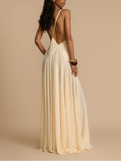 Lavinia Plunging V Maxi Dress