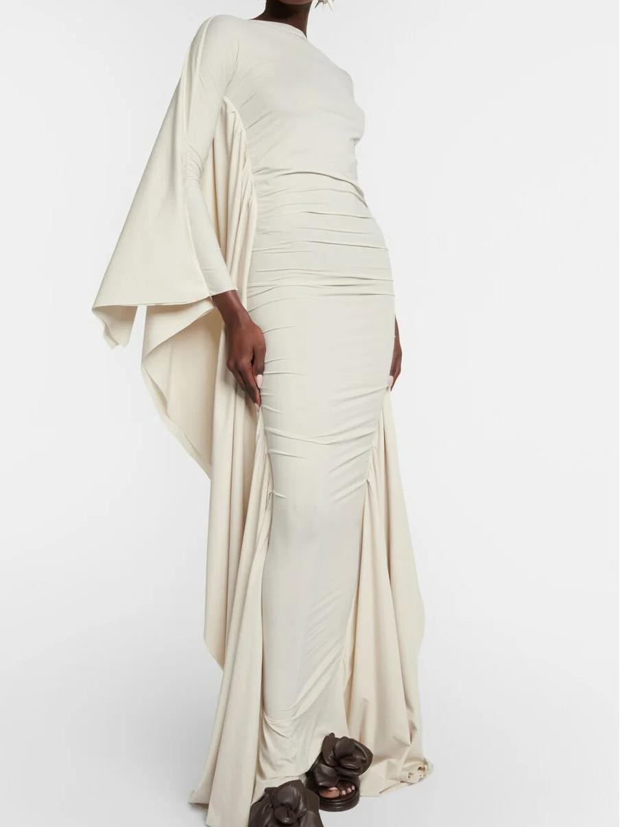 Lilgiuy Tight Sleeved Maxi Dress