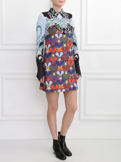 Baroque Print Shirt Dress