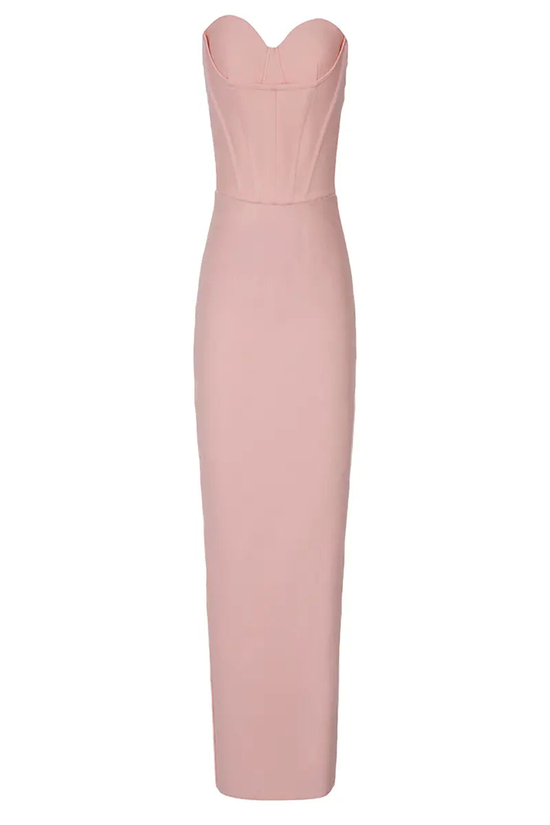 Sexy Strapless Bandage Midi Dress
