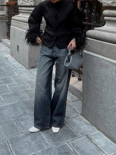 Feather Detail Jacket