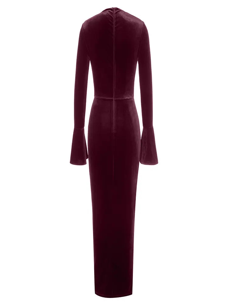 Asymmetric Neckline Fitted Dress