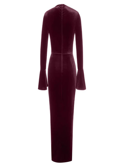 Asymmetric Neckline Fitted Dress