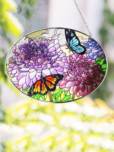 Butterfly and Floral Pattern" Hanging Decoration