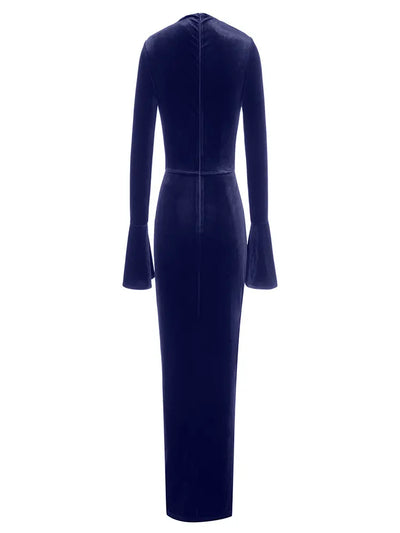 Asymmetric Neckline Fitted Dress