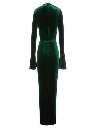 Asymmetric Neckline Fitted Dress