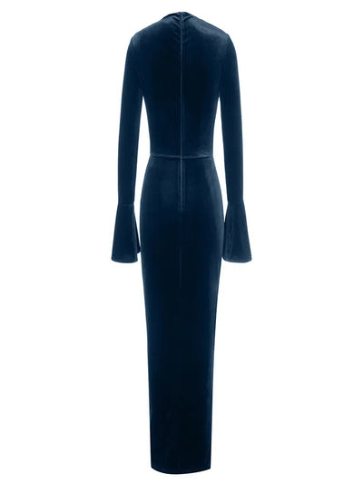 Asymmetric Neckline Fitted Dress