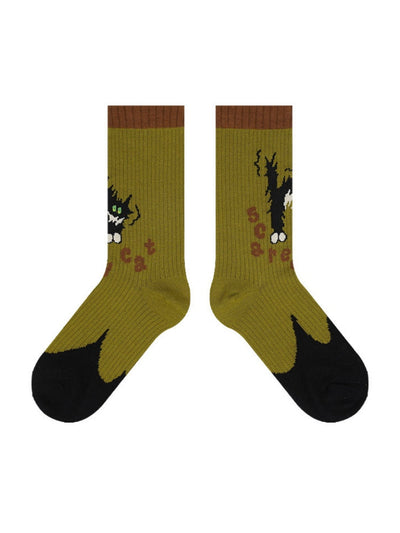 Adorable Cartoon  Cotton Socks-Fluffy Cat