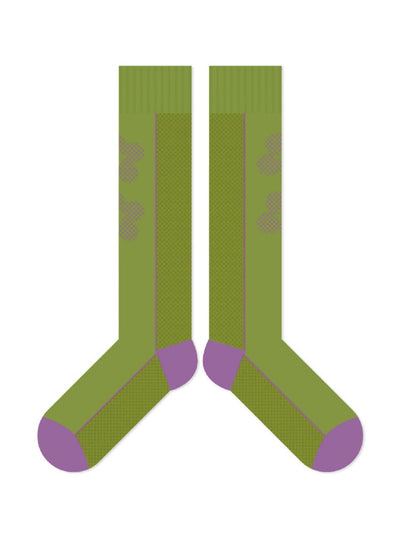 Cartoon Flower Pattern Cotton Socks