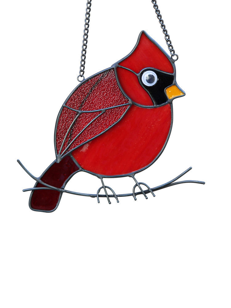 Red Feathered Bird" Hanging Decoration
