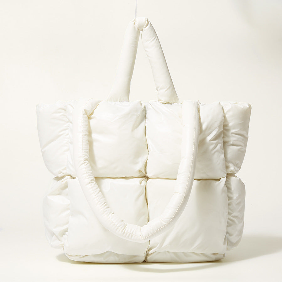 Square Pom-Pom Tote Bag