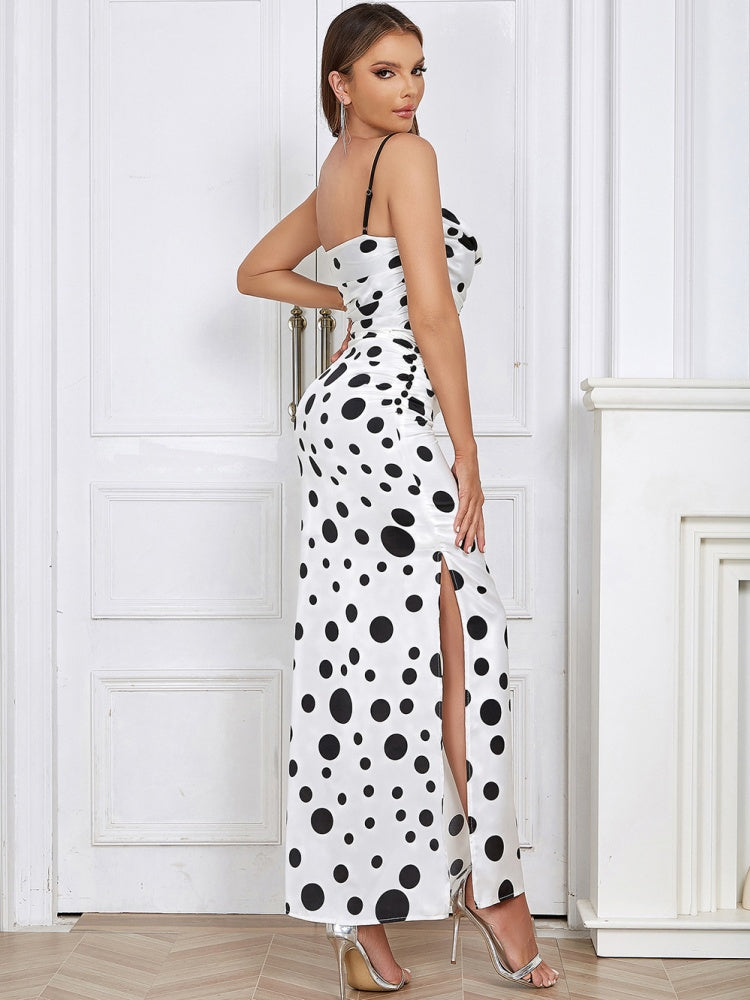 Sexy Polka Dot Maxi Dress