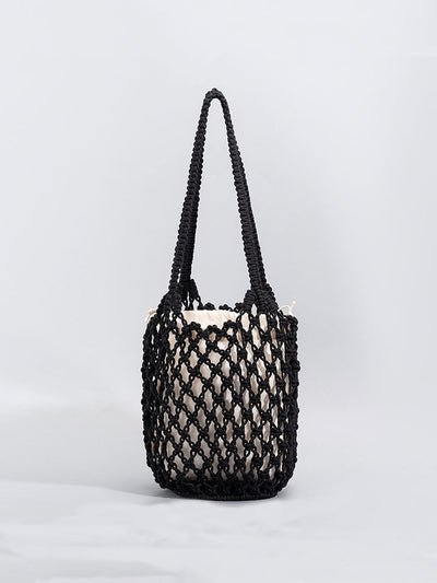 Cotton Thread Woven Fishnet Bag