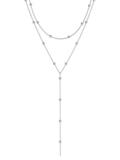 Geometric Tassel Bead Necklace