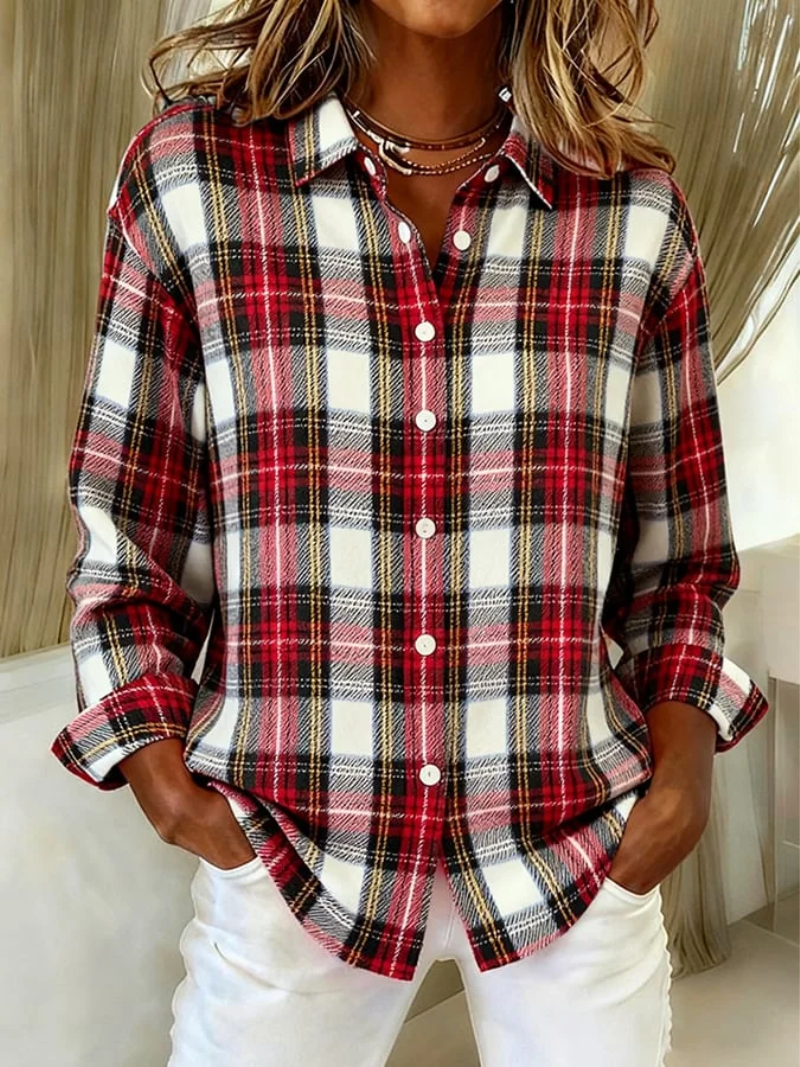 Mira | Classic Checked Blouse