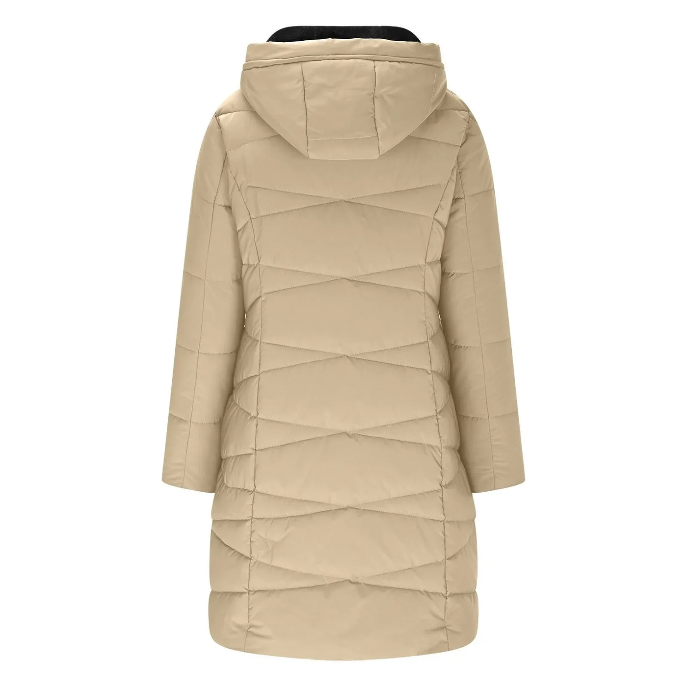 Florentina Long Quilted Hooded Coat