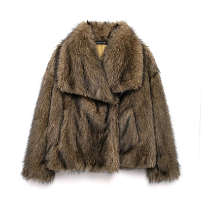 Nordic Plush Faux Fur Jacket