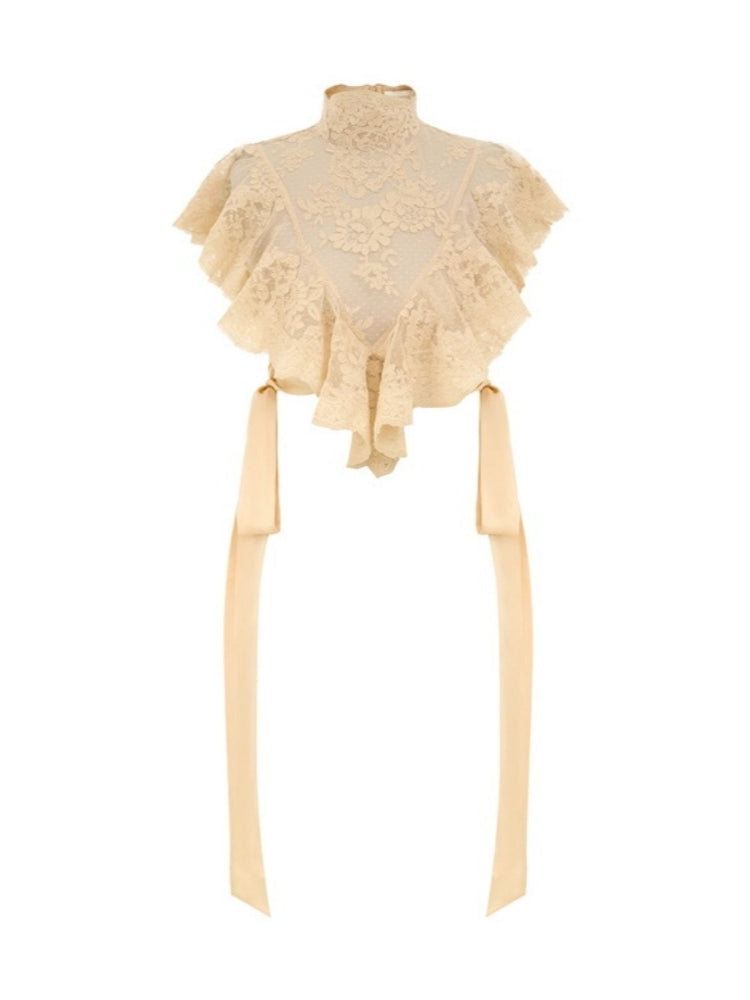 Lightness Streamer Lace Crop Top