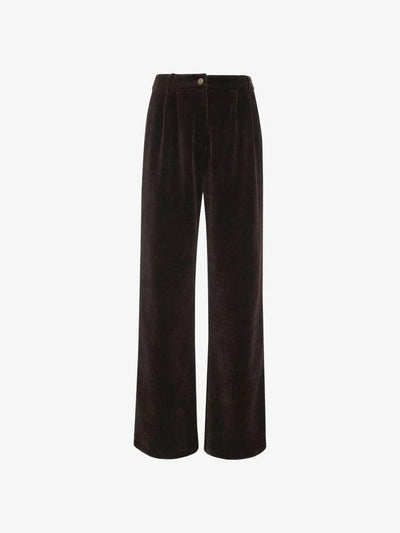 Retro Corduroy Wide Leg Pants Set