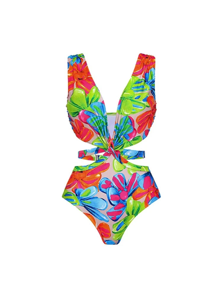 Printed Swimsuit Set for Women