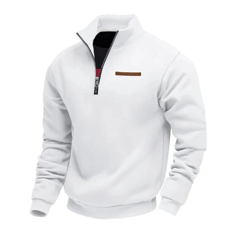Casual fleece trui voor heren