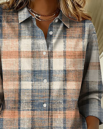 Stella® | Vintage-style shirt with check pattern
