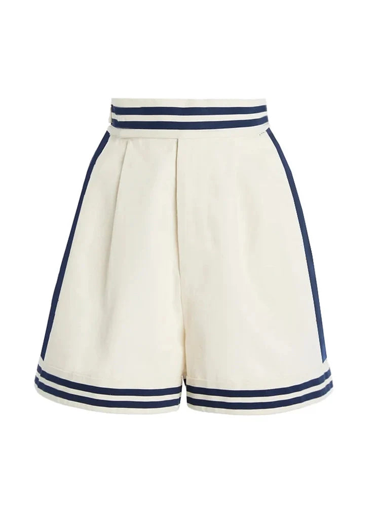 Navy Style Halter Bikini Set