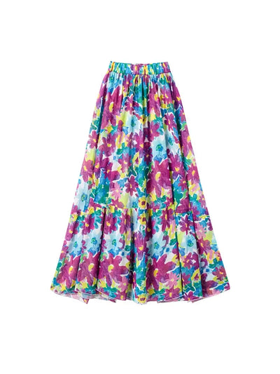 One Piece Print Cutout Swimsuit Set