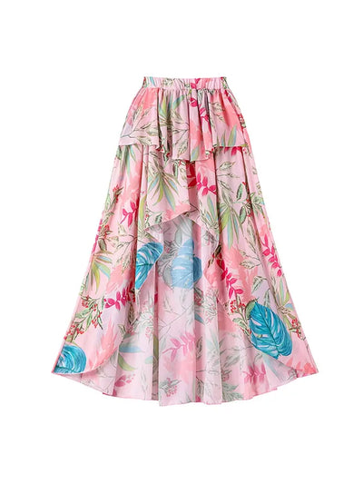 Vacation Floral Print Swimsuit Combo