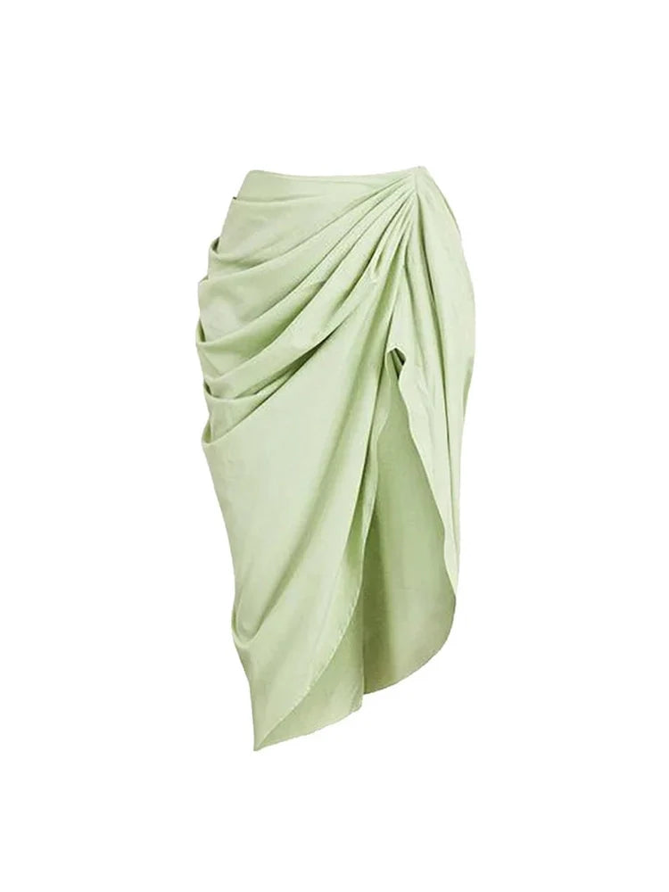 Apple Green Vintage Style Swimsuit Set