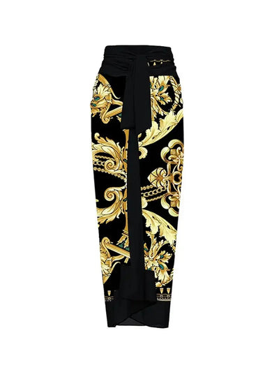 Reversible Retro Print One Piece Swimsuit