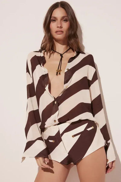 Zebra Print Shorts Set